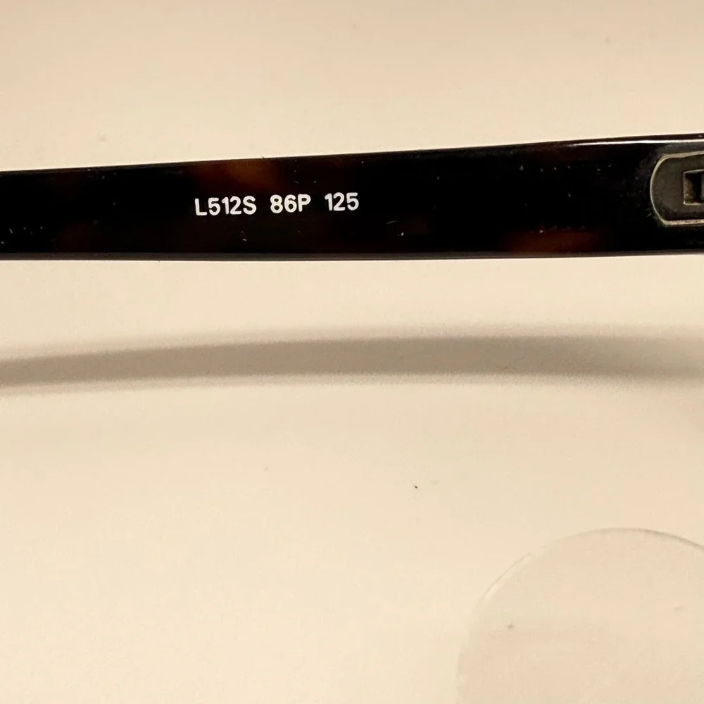 Liz Claiborne L512S 86P Tortoise Shell Oval Eyeglass Frames Silver Logo 125mm
